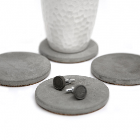 Костер/Подставка под горячее (бетон) комплект из 4х штук (продаётся от 5 комплектов)