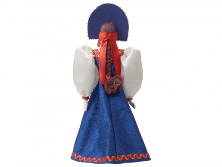 Подарочный набор: кукла фарфоровая, крем-мед, красный