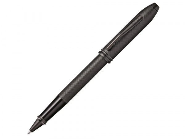 Ручка-роллер Selectip Cross Townsend Black Micro Knurl, черный