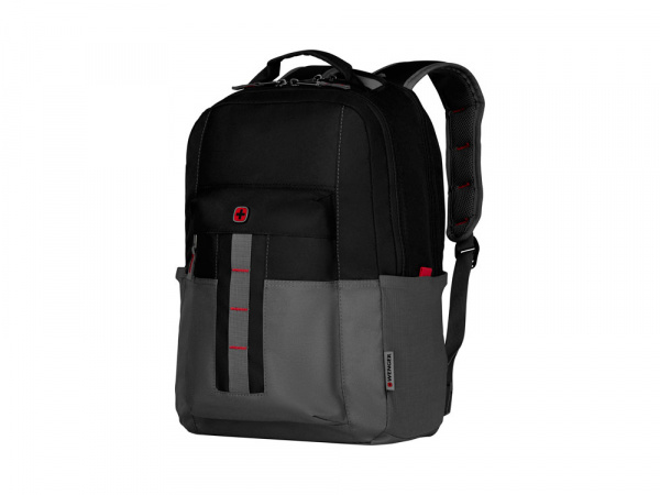 Рюкзак Ero Pro WENGER 16, черный/серый, полиэстер, 34 x 25 x 45 см, 20 л