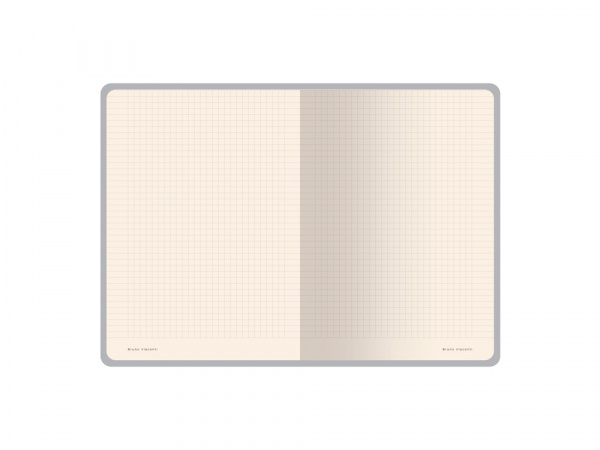 Бизнес тетрадь А5 Megapolis flex 60 л. клетка, серебристый