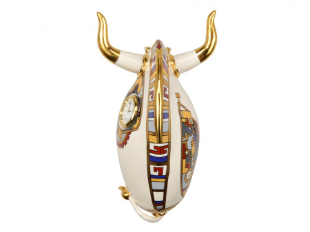 Скульптура Бык с часами