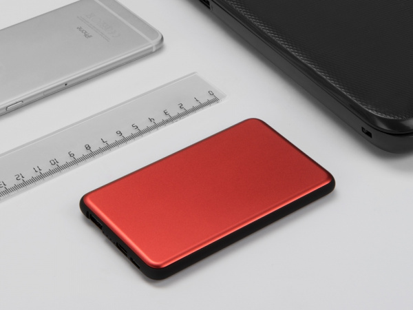 Портативное зарядное устройство Shell, 5000 mAh, красный