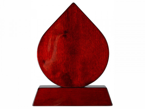 Плакетка Капля, красное дерево