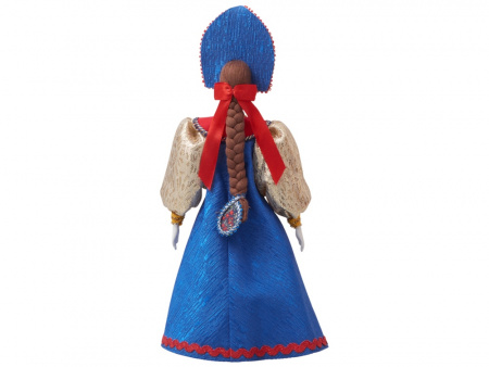 Подарочный набор: кукла фарфоровая, крем-мед, красный