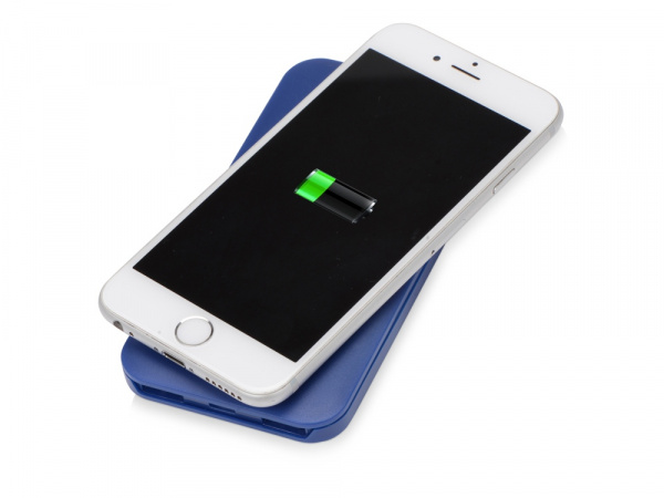 Портативное беспроводное зарядное устройство Impulse, 4000 mAh, синий