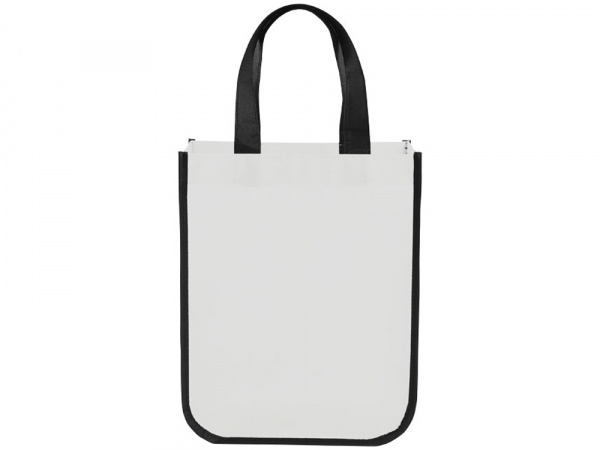 Маленькая ламинированная сумка для покупок, белый