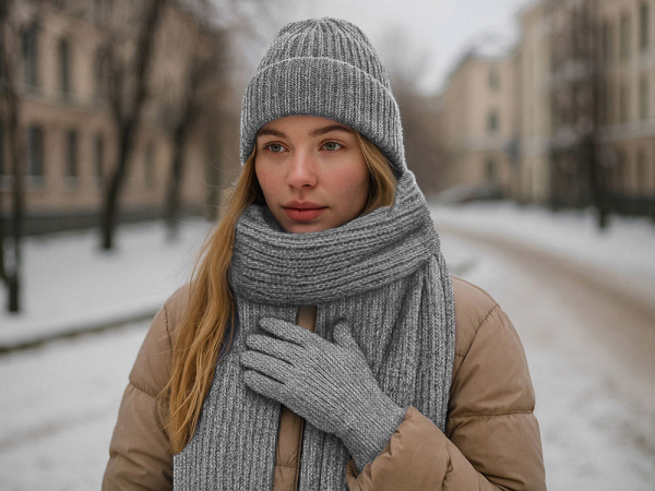 Подарочный набор  Nordend, серый меланж