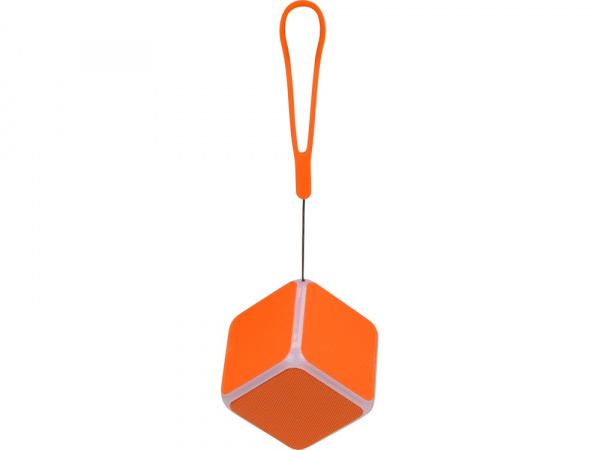 Портативная колонка Cube с подсветкой, оранжевый