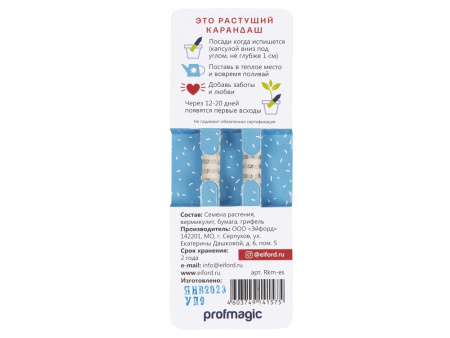 Набор растущих карандашей mini, 2 шт с семенами голубой ели и сосны