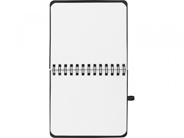 Блокнот А6 Журналист с ручкой, черный (Р)