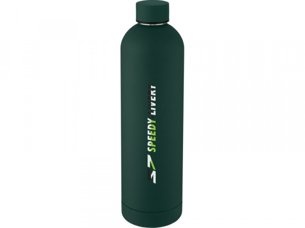 Spring Медная спортивная бутылка объемом 1 л с вакуумной изоляцией , green flash