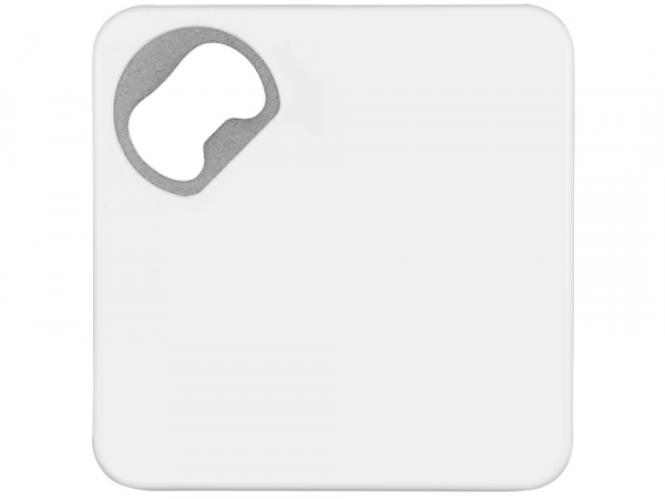 Подставка для кружки с открывалкой Liso, черный/белый