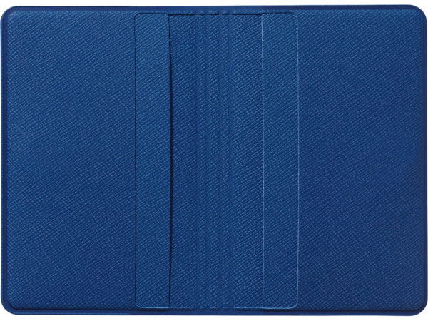 Футляр-книжка на 4-е карты с RFID Фэйвор (Favor), синий