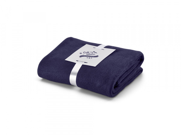 WARMY. Флисовый плед 250 г/м2, Синий