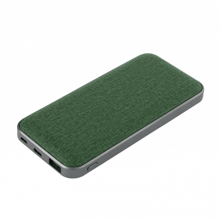 Внешний аккумулятор Твид PB (Tweed PB) 10000 mAh, зеленый