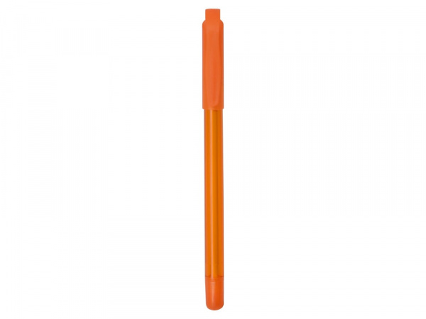 Ручка шариковая пластиковая Delta из переработанных контейнеров, оранжевая