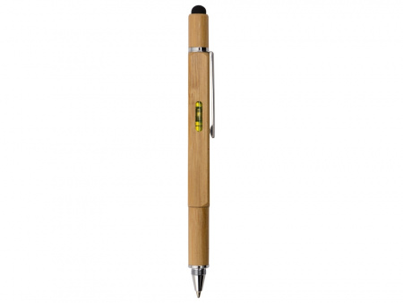 Ручка-стилус из бамбука Tool с уровнем и отверткой