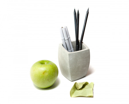 Стакан канцелярский HELIX (бетон) продаётся от 5 шт