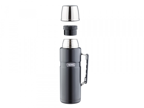 Термос со стальной колбой тм THERMOS SK 2010 Matte Black 1.2L, черный