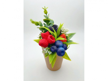 Мыло ручной работы Ягодный букет, в подарочной упаковке