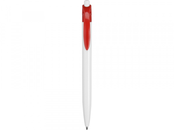Ручка шариковая Какаду, белый/красный