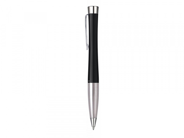 Ручка шариковая Parker модель Urban Muted Black CT в футляре, черный/серебристый