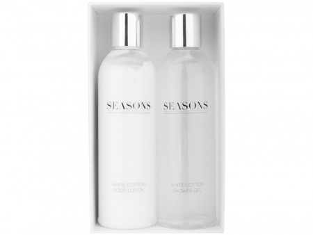 Банный набор Alden от Seasons, белый/серебристый