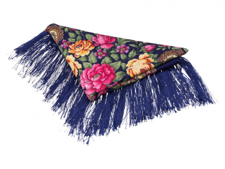 Набор Евдокия: кукла в народном костюме, платок, синий