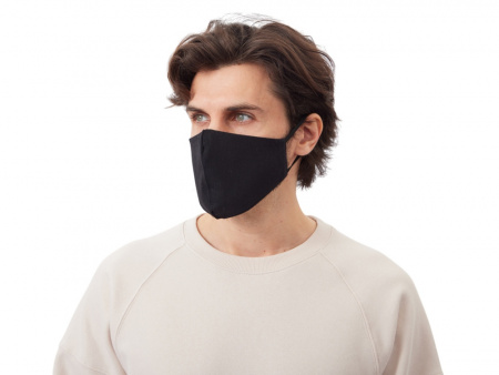 Хлопковая защитная маска для лица многоразовая анатомической формы без шва