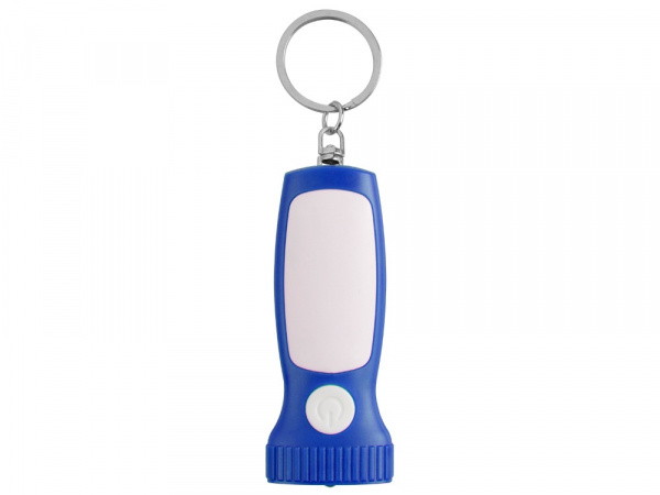 Брелок-фонарик Каяма, синий/белый