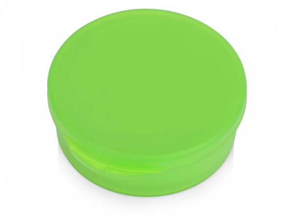 Силиконовая трубочка Fresh в пластиковом кейсе, зеленое яблоко