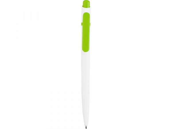 Ручка шариковая Этюд, белый/зеленое яблоко