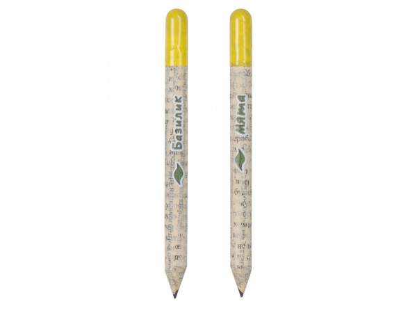 Набор растущих карандашей mini, 2 шт с семенами базилика и мяты