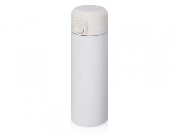 Вакуумная термокружка Waterline c кнопкой Guard, 400 мл, белый (P)