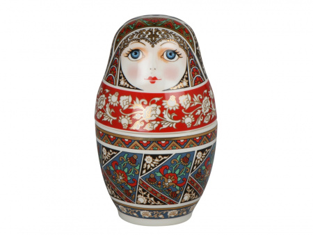 Подарочный набор Матрешка: штоф 0,5л, платок белый