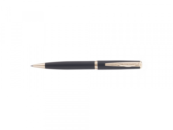 Ручка шариковая Pierre Cardin коллекция ГАММА КЛАССИКА (GAMME CLASSIC). Корпус - латунь. Цвет - черный. Упаковка Е