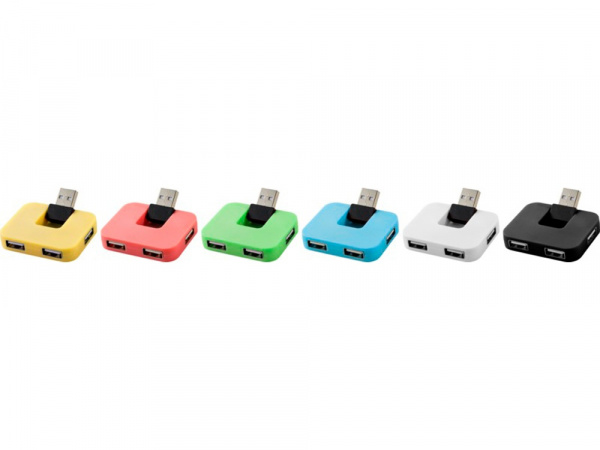 USB Hub Gaia на 4 порта, синий