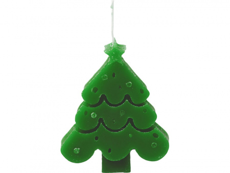 Свеча Елочка, зеленый