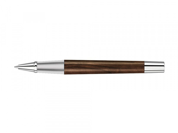 Ручка роллер TITAN WOOD R, синий, 0.7 мм, коричневый/серебряный