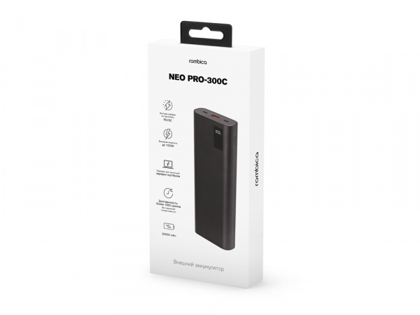 Внешний аккумулятор Rombica NEO PRO-300C Black