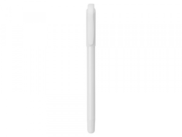 Ручка шариковая пластиковая Delta из переработанных контейнеров, белая