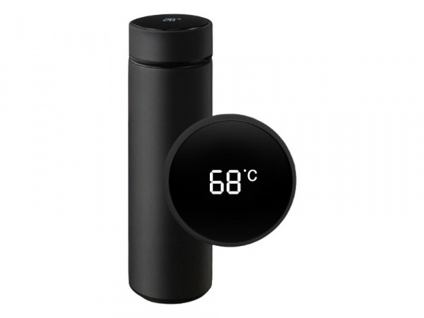 Термос с индикатором температуры LEMARK (Чёрный)