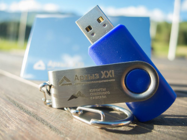 Флешка Twist, синяя