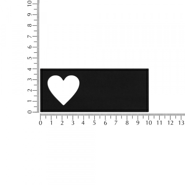 Лейбл из ПВХ с вырубкой «Сердце»