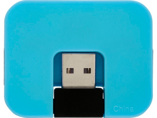 USB Hub Gaia на 4 порта, синий
