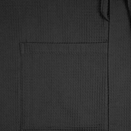 Халат вафельный Kimono, черный, размер XL/XXL