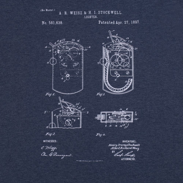 Футболка приталенная Old Patents. Lighter