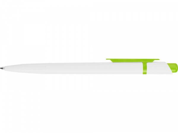 Ручка шариковая Этюд, белый/зеленое яблоко