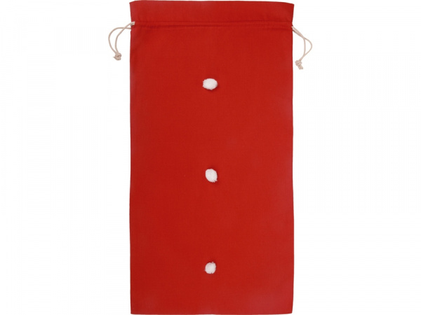 Мешок подарочный с помпонами